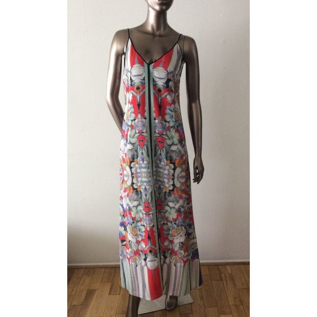 Nwot Clover Canyon Floral Maxi Dress Red Size S